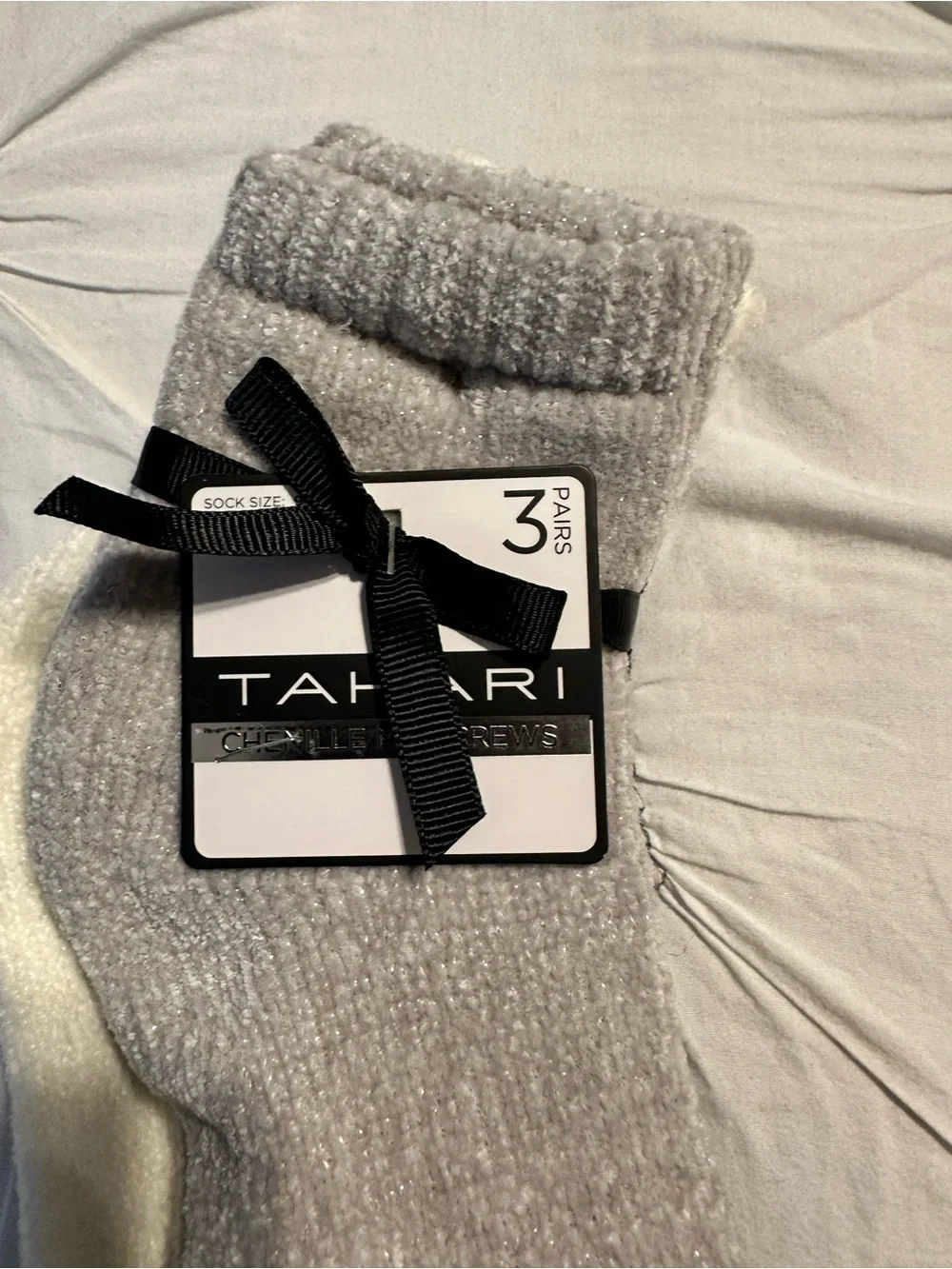 Women’s 3-Pack Crew Socks - Gray, White, Blackout